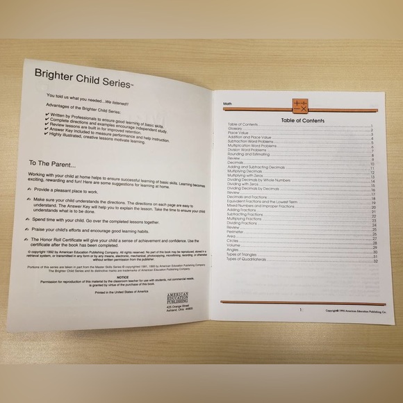 Grade 6 Math Workbook - Colorful Fish Design - Picture 3 of 5